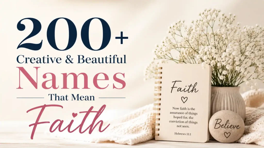 200+ Creative & Beautiful Names That Mean Faith