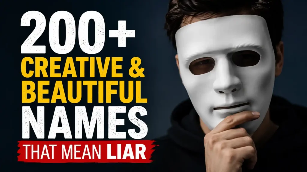 200+ Creative & Beautiful Names That Mean Liar