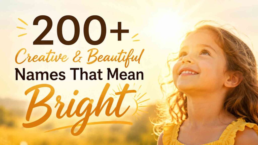 Names That Mean Bright
