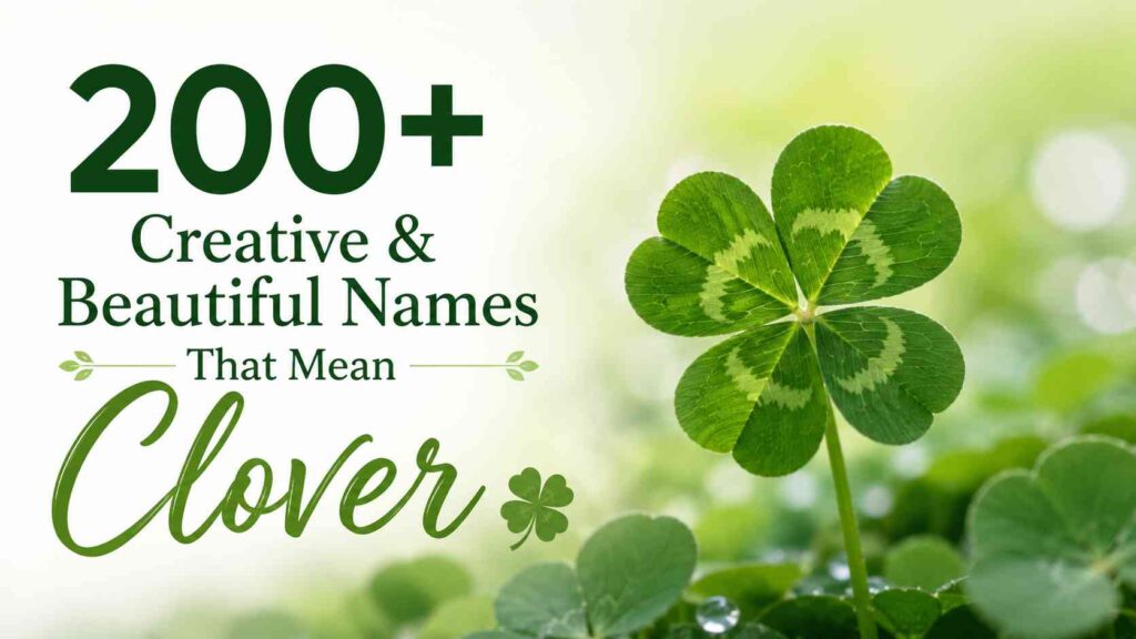 Names That Mean Clover