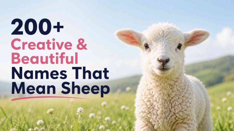 Names That Mean Sheep