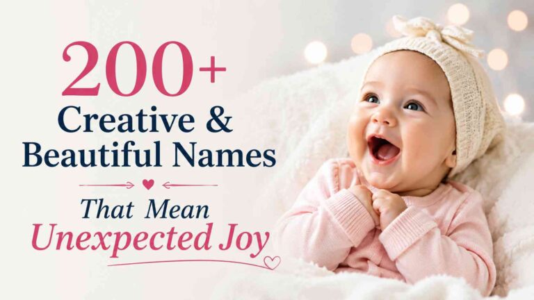 Names That Mean Unexpected Joy