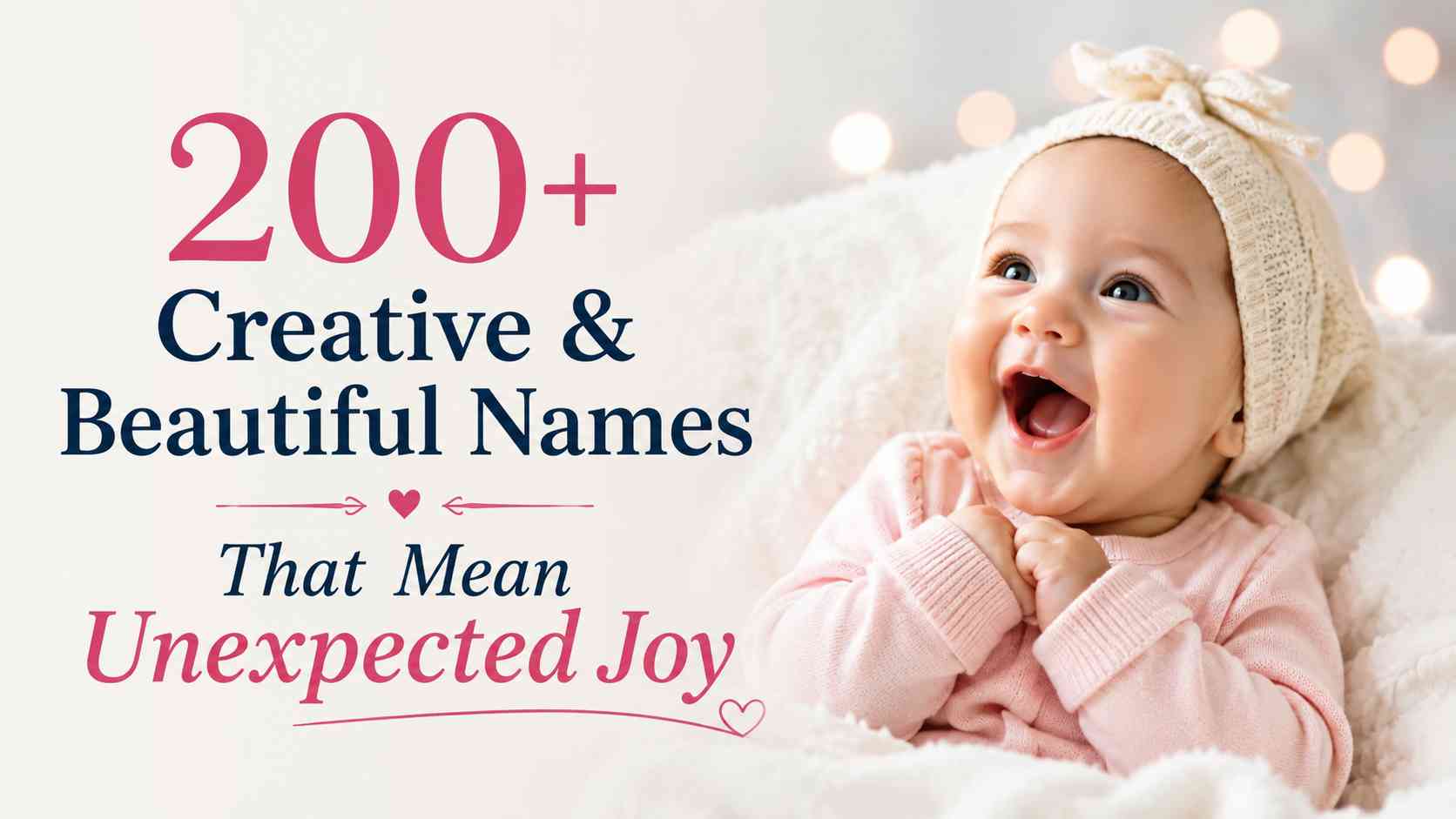 Names That Mean Unexpected Joy