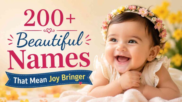 Names That Mean Joy Bringer