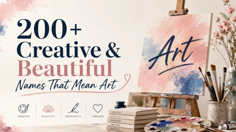 Names That Mean Art
