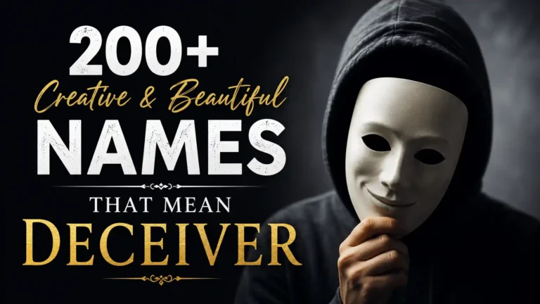 Names That Mean Deceiver