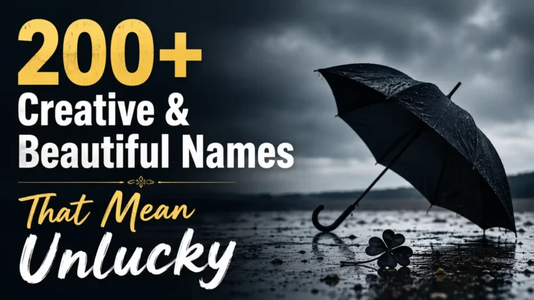 Names That Mean Unlucky