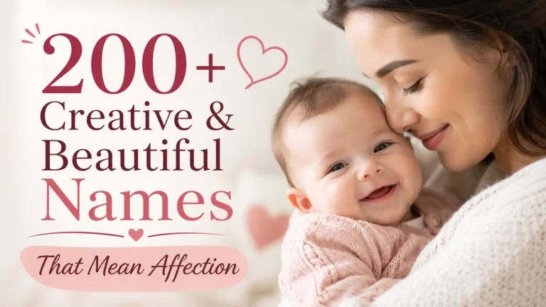 200+ Creative & Beautiful Names That Mean Affection