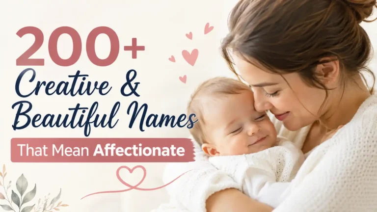 200+ Creative & Beautiful Names That Mean Affectionate