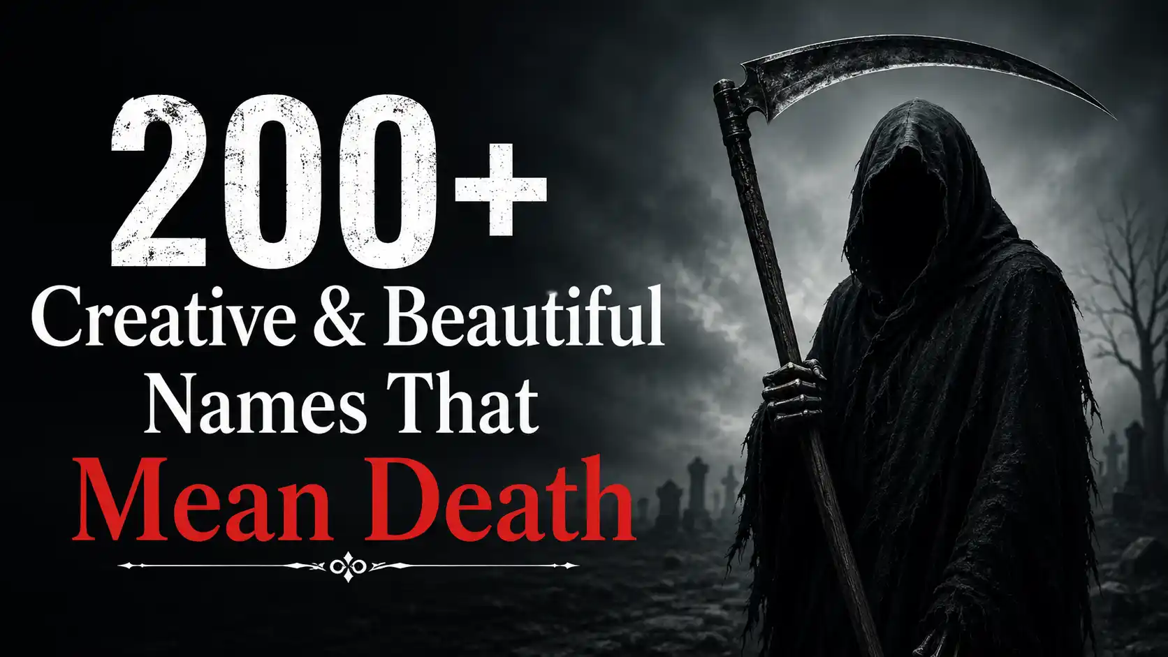 200+ Creative & Beautiful Names That Mean Death