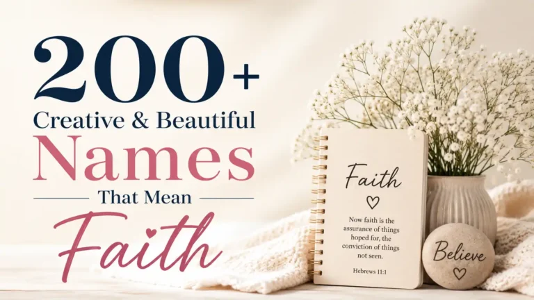 200+ Creative & Beautiful Names That Mean Faith