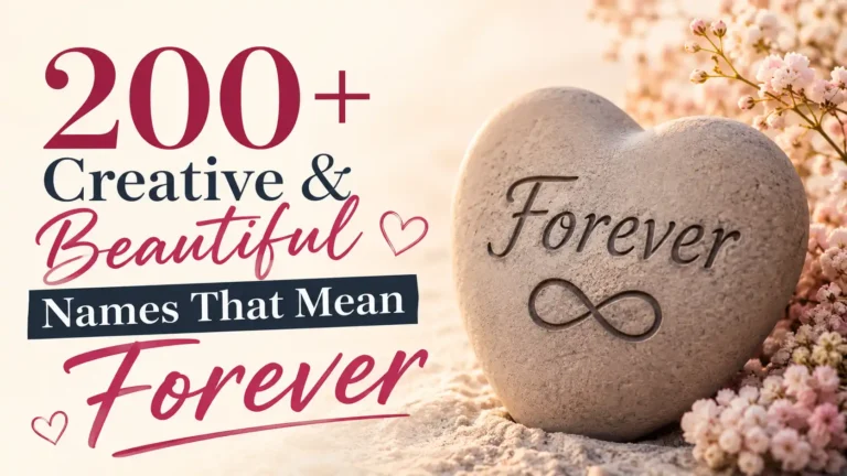 200+ Creative & Beautiful Names That Mean Forever