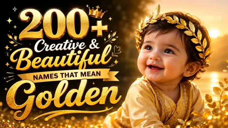200+ Creative & Beautiful Names That Mean Golden