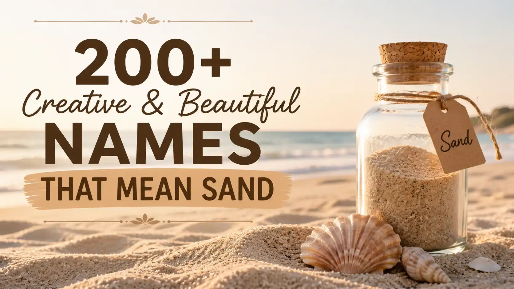 200+ Creative & Beautiful Names That Mean Sand