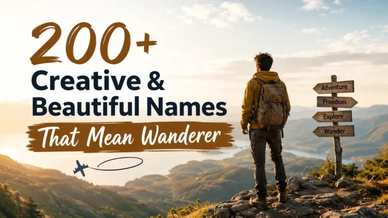 200+ Creative & Beautiful Names That Mean Wanderer