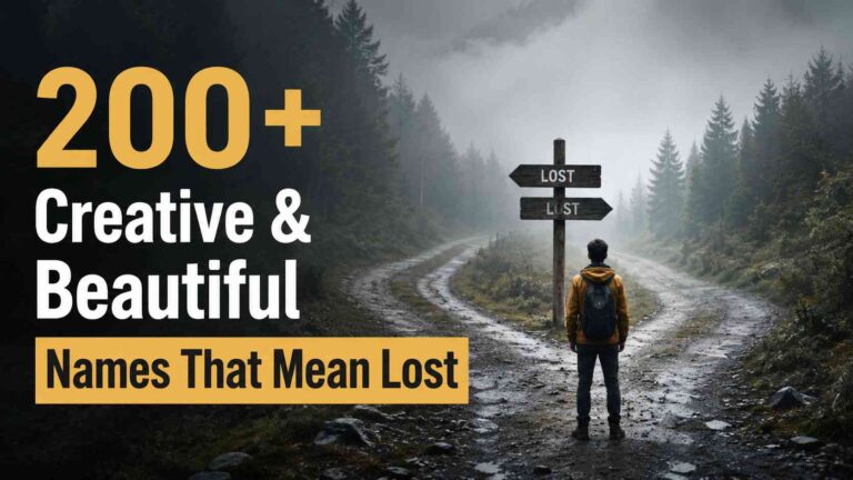 Names That Mean Lost