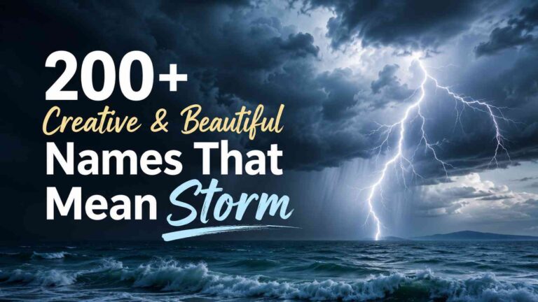 Names That Mean Storm