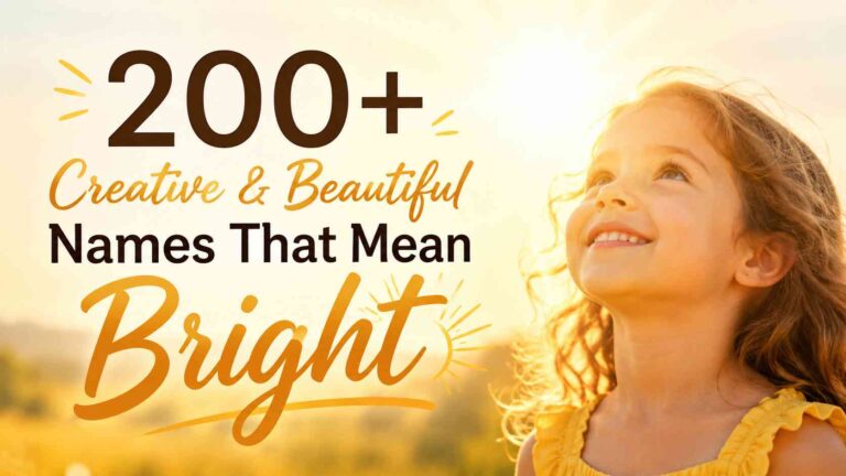 Names That Mean Bright