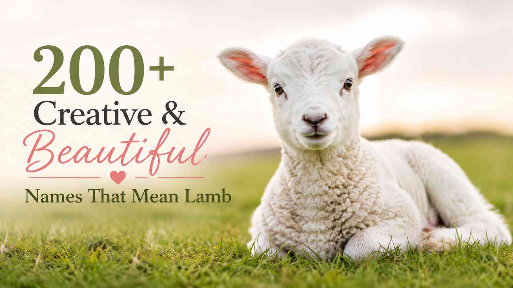 Names That Mean Lamb