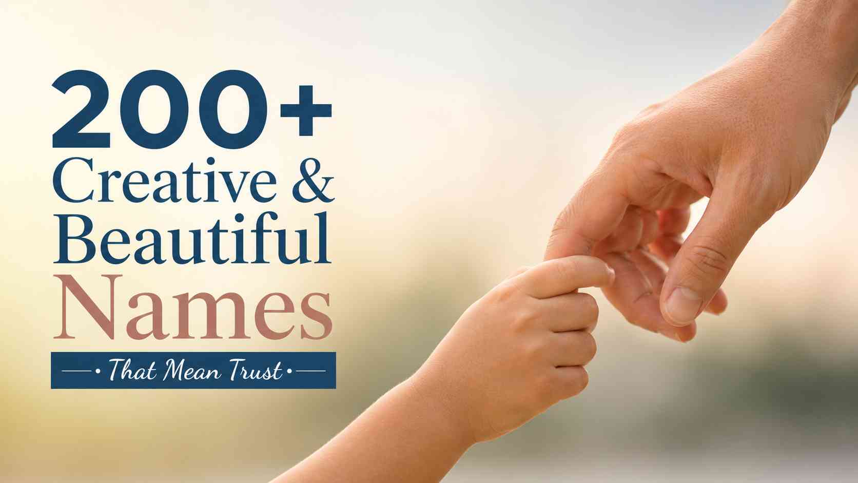 Names That Mean Trust