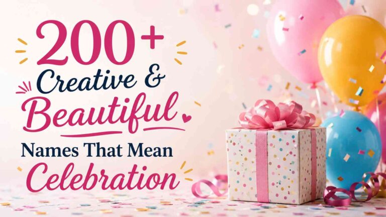 Names That Mean Celebration