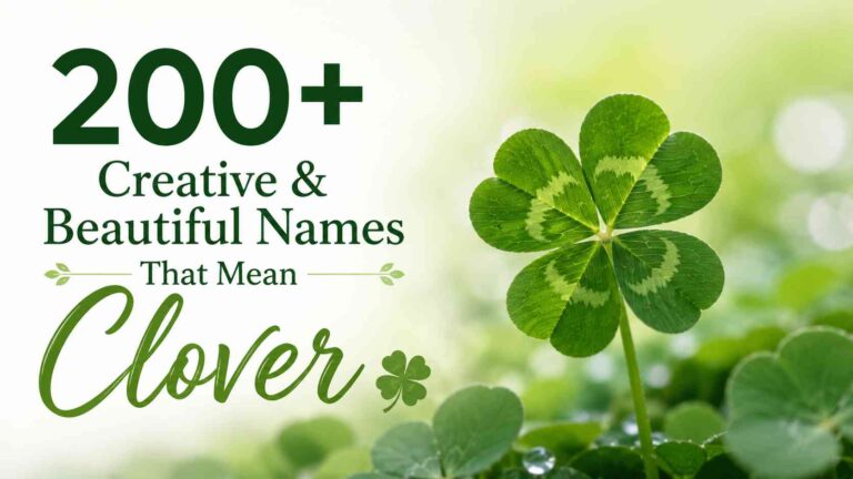 Names That Mean Clover