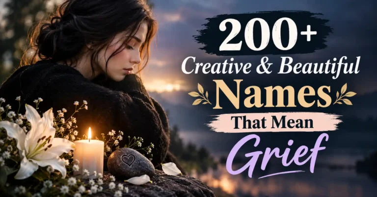 200+ Creative & Beautiful Names That Mean Grief