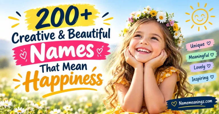 200+ Creative & Beautiful Names That Mean Happiness