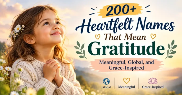 200+ Heartfelt Names That Mean Gratitude Meaningful, Global, and Grace-Inspired