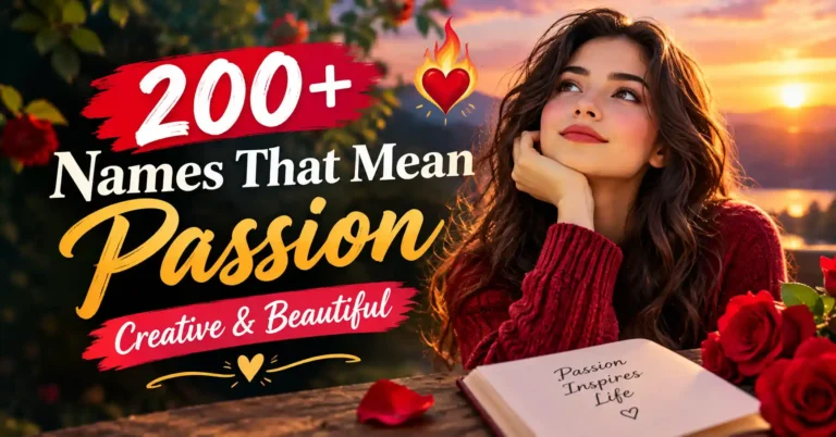 200+ Names That Mean Passion Creative & Beautiful