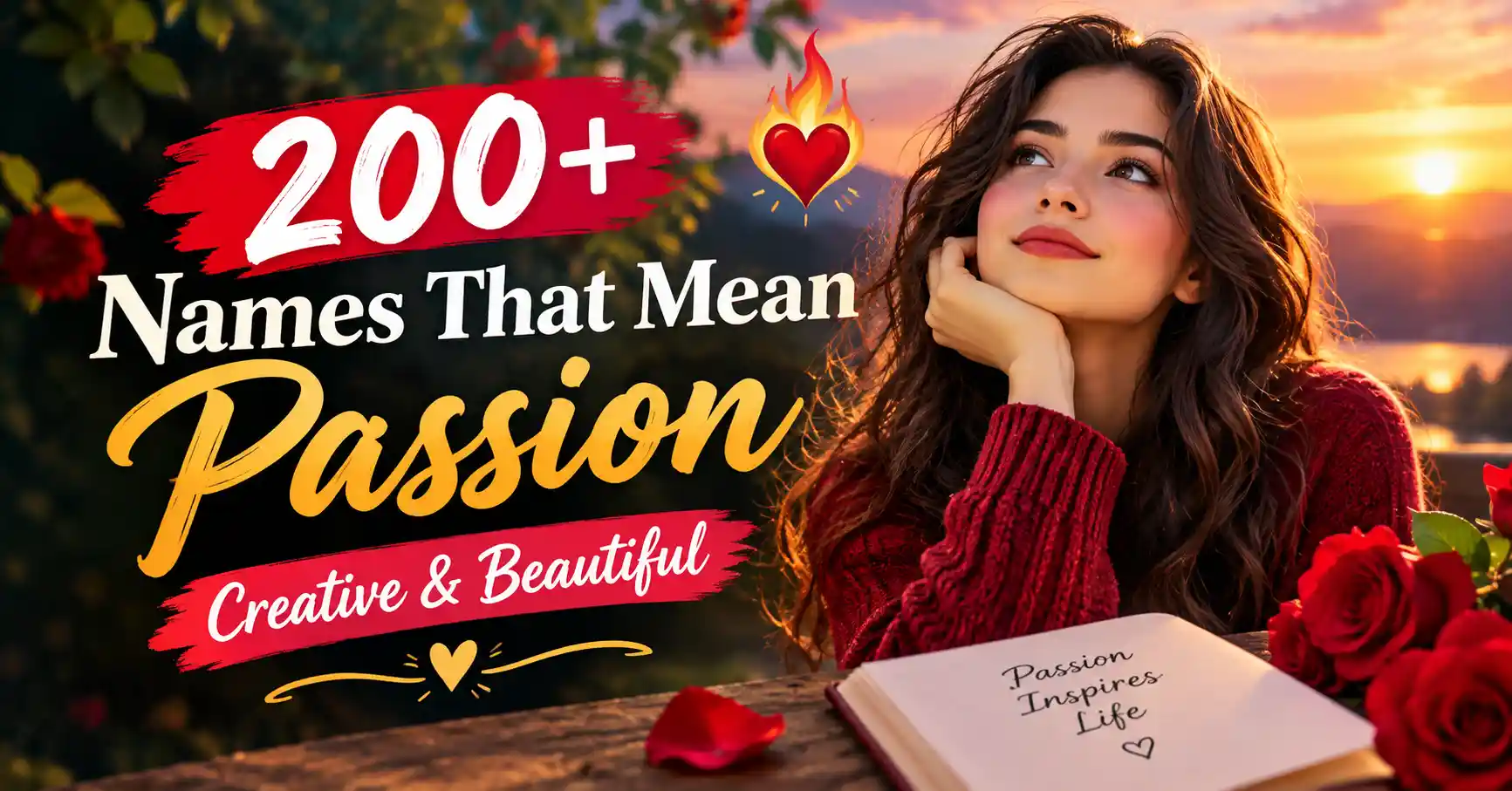200+ Names That Mean Passion Creative & Beautiful
