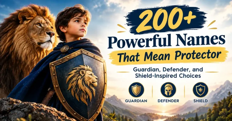200+ Powerful Names That Mean Protector Guardian, Defender, and Shield-Inspired Choices