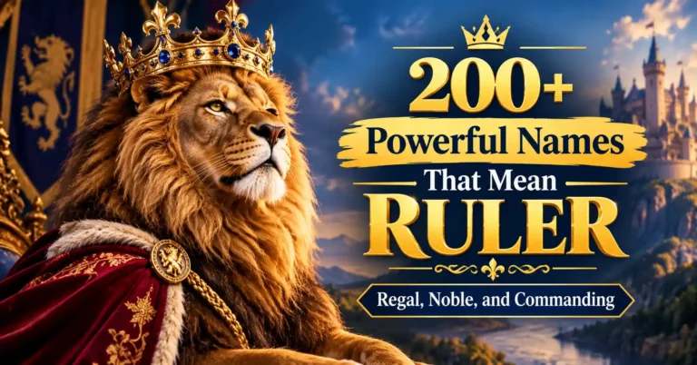 200+ Powerful Names That Mean Ruler Regal, Noble, and Commanding